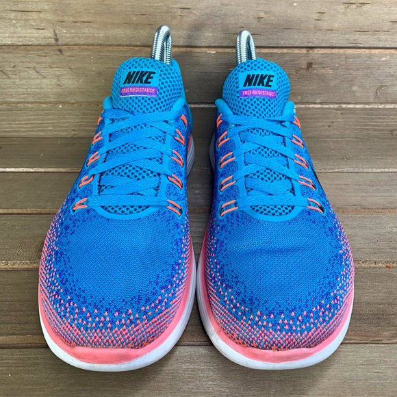 Womens Nike Free RN Distance Athletic Running Shoes - Picture 2 of 7